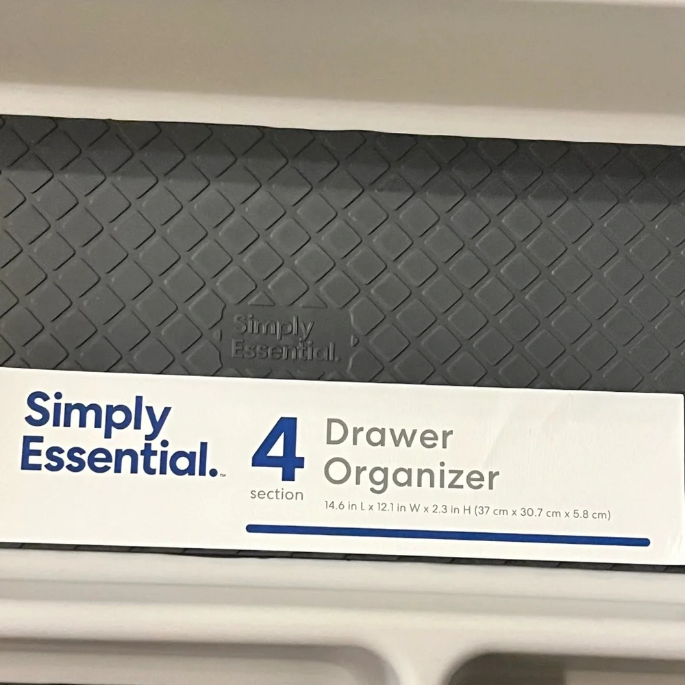 Simply Essential 4 Section Drawer Organizer new